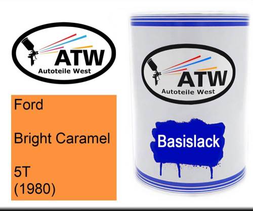 Ford, Bright Caramel, 5T (1980): 500ml Lackdose, von ATW Autoteile West.